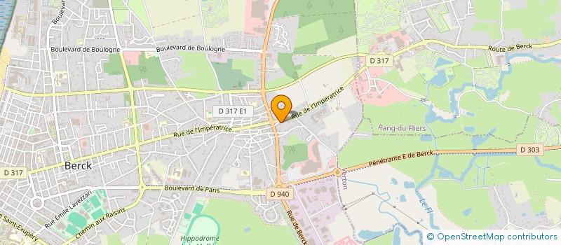 localisation de l'entreprise GARAGE BAILLET  BERCK