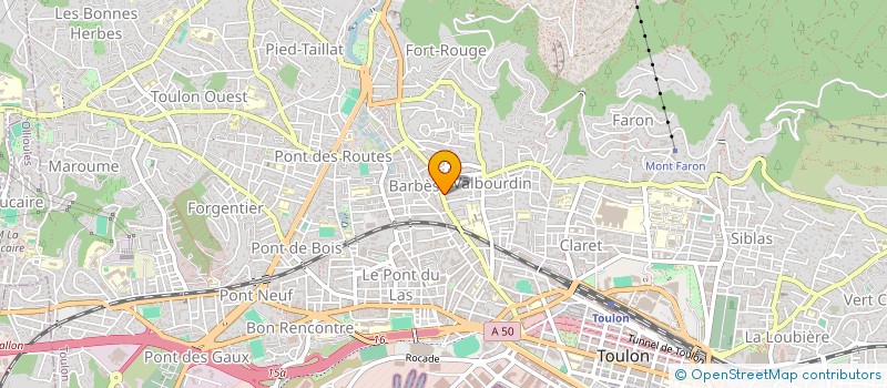 localisation de l'entreprise GARAGE BARBES à TOULON