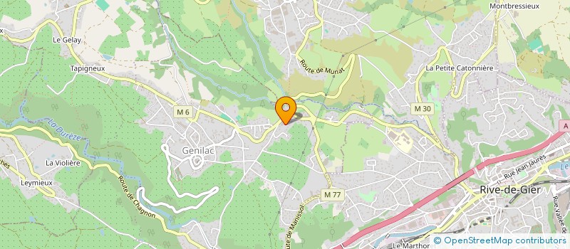 localisation de l'entreprise GARAGE BARBIER  GENILAC