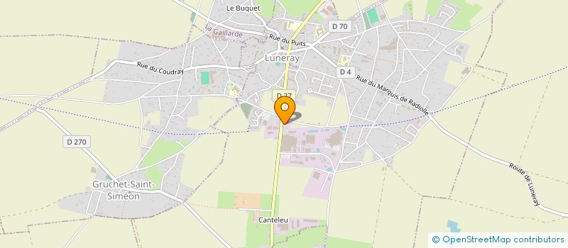 localisation de l'entreprise GARAGE BARON JOEL à LUNERAY