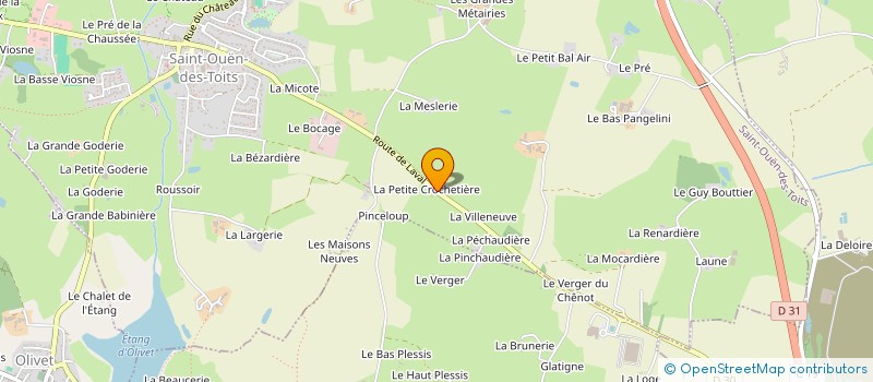 localisation de l'entreprise GARAGE BARRAIS à LE BOURGNEUF-LA-FORET