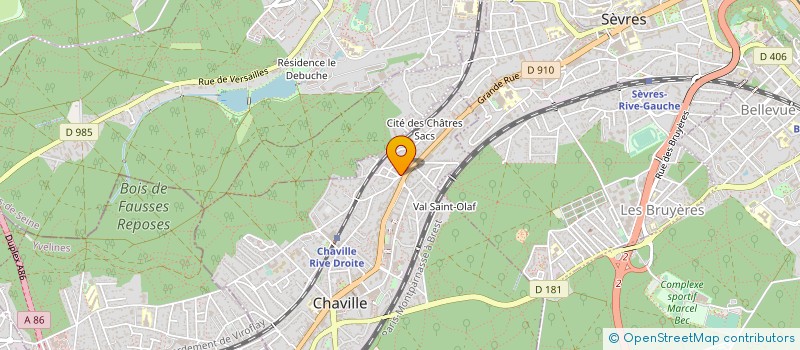 localisation de l'entreprise GARAGE BARROS REPARATIONS TOUTES MARQUES à CHAVILLE