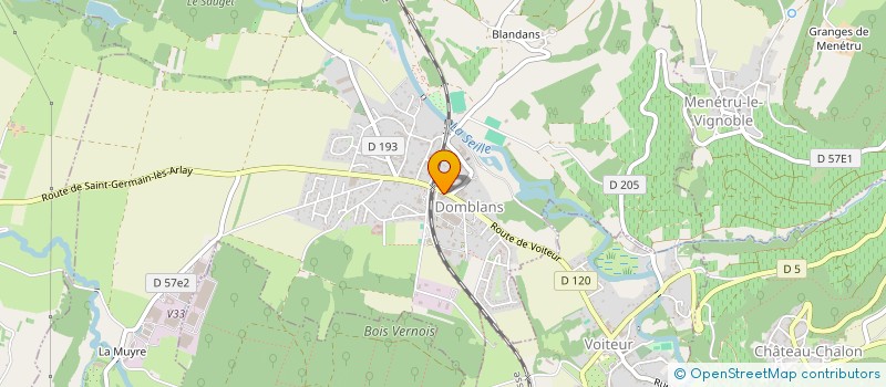 localisation de l'entreprise GARAGE BARROT  DOMBLANS