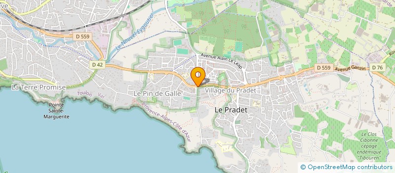 localisation de l'entreprise GARAGE BASTONERO à LE PRADET