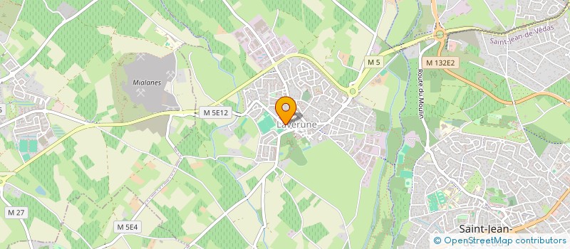 localisation de l'entreprise GARAGE BATHFIELD ET PUIG à LAVERUNE