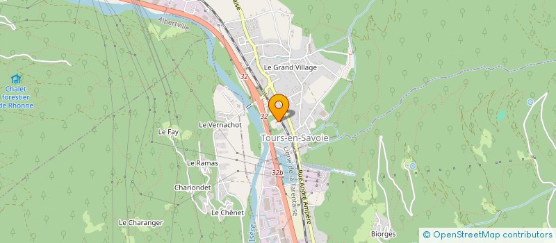 localisation de l'entreprise GARAGE BAU à TOURS-EN-SAVOIE