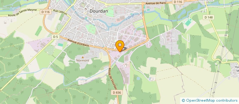 localisation de l'entreprise GARAGE BAUBION à DOURDAN