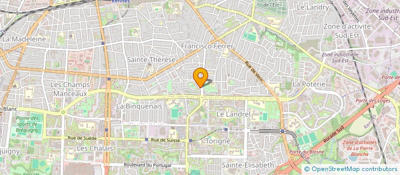 localisation de l'entreprise GARAGE BAUDET  RENNES