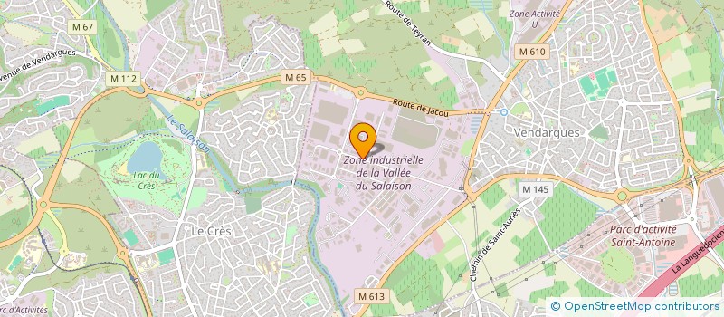 localisation de l'entreprise GARAGE BCES à VENDARGUES