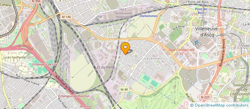 localisation de l'entreprise GARAGE BECHE à LEZENNES