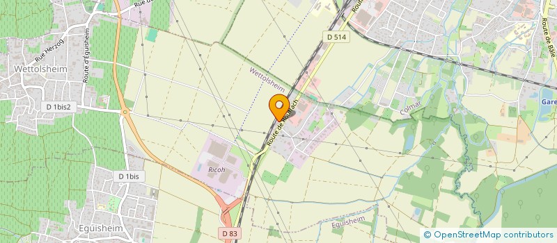 localisation de l'entreprise GARAGE BECHLER  WETTOLSHEIM