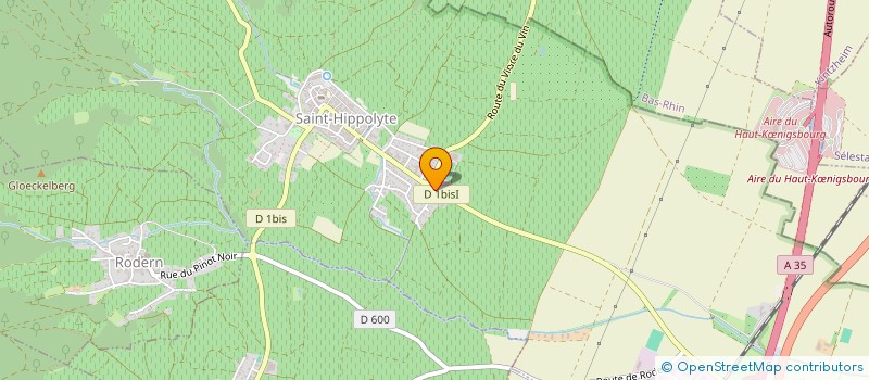 localisation de l'entreprise GARAGE BECKER BENJAMIN  SAINT-HIPPOLYTE