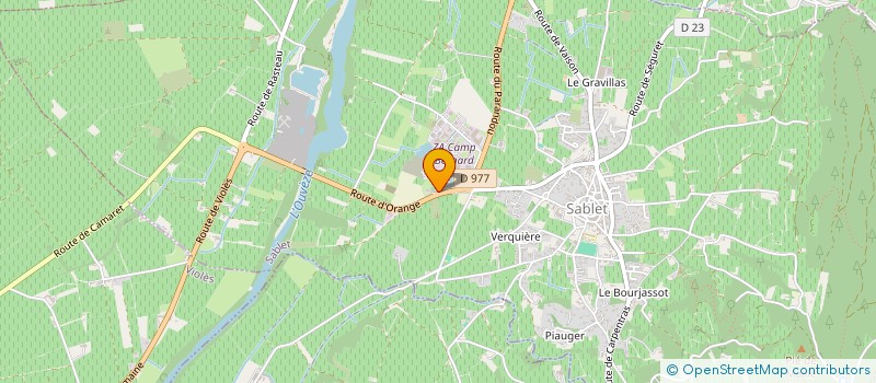 localisation de l'entreprise GARAGE BEGUIN  SABLET