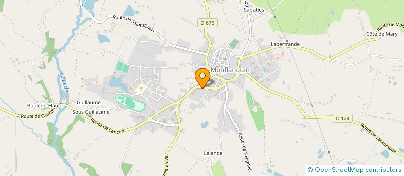 localisation de l'entreprise GARAGE BELBES  MONFLANQUIN