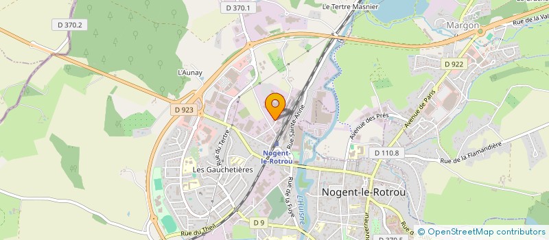 localisation de l'entreprise GARAGE BELLANGER à NOGENT-LE-ROTROU