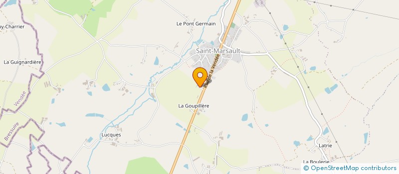 localisation de l'entreprise GARAGE BELLE AUTO à LA FORET-SUR-SEVRE
