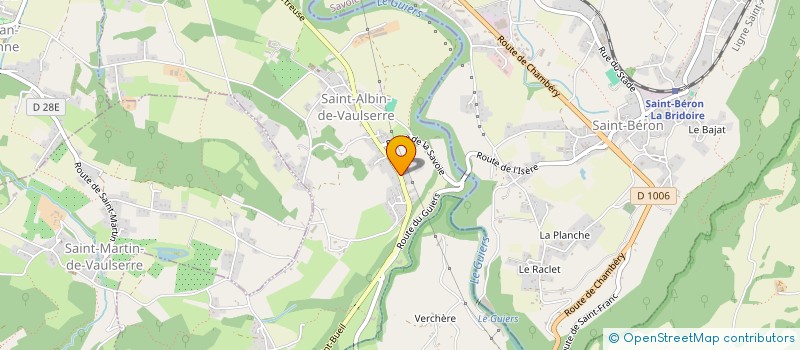 localisation de l'entreprise GARAGE BELLEMIN PERE ET FILS  SAINT-ALBIN-DE-VAULSERRE