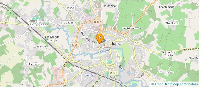 localisation de l'entreprise GARAGE BELOT ET FILS à JONZAC
