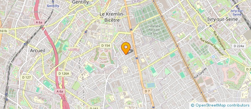 localisation de l'entreprise GARAGE BEND à VILLEJUIF