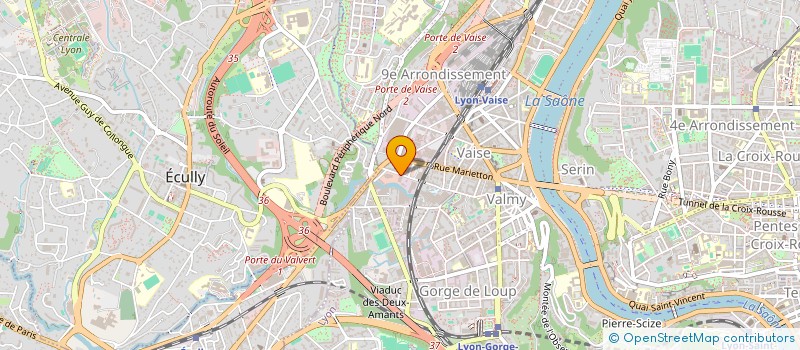 localisation de l'entreprise GARAGE BERAUDIERE à LYON