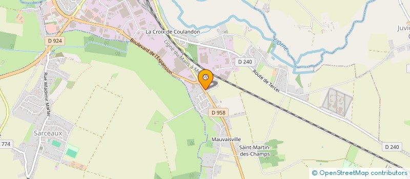 localisation de l'entreprise GARAGE BERSON  ARGENTAN