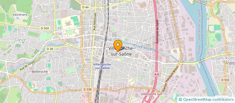 localisation de l'entreprise GARAGE BERTHILLON à VILLEFRANCHE-SUR-SAONE