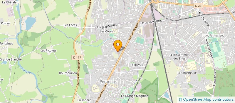 localisation de l'entreprise GARAGE BERTHOLLET à PERONNAS