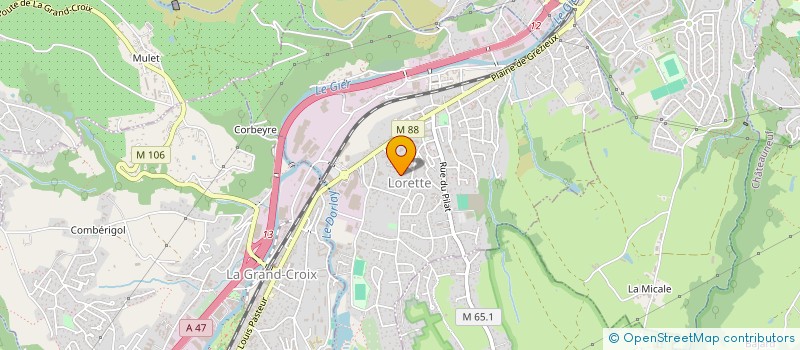 localisation de l'entreprise GARAGE BERTOLINO MECANIQUE CARROSSERIE  LORETTE