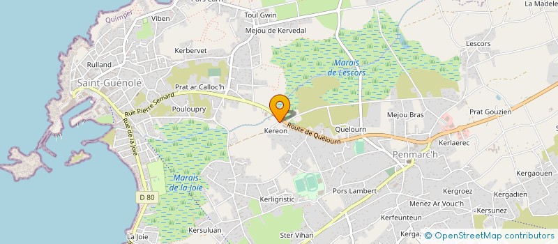 localisation de l'entreprise GARAGE BERTRAND DERRIEN à PENMARCH