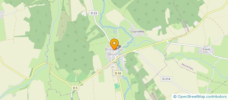 localisation de l'entreprise GARAGE BEUVRON  BRINON-SUR-BEUVRON