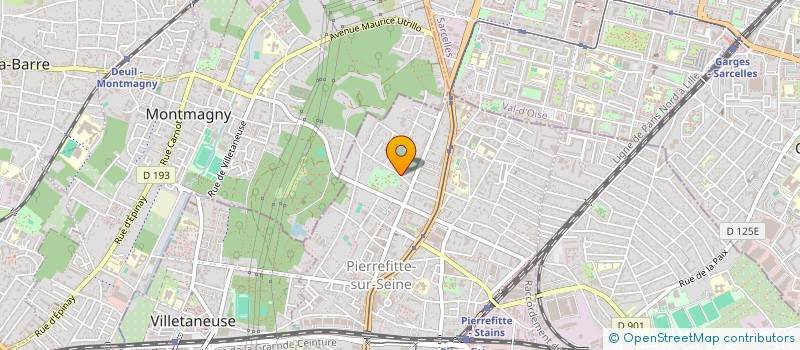 localisation de l'entreprise GARAGE BFC à PIERREFITTE-SUR-SEINE