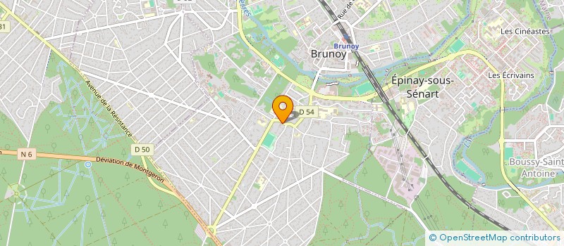 localisation de l'entreprise GARAGE BIKERS SOLIDAIRE  BRUNOY