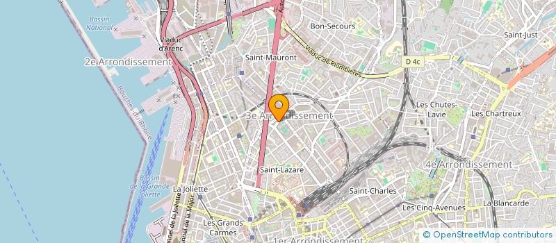 localisation de l'entreprise GARAGE BILEL à MARSEILLE 3EME