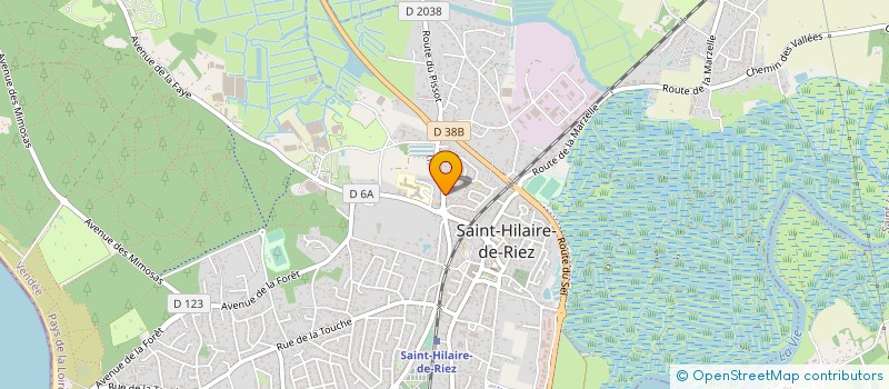 localisation de l'entreprise GARAGE BILLON à SAINT-HILAIRE-DE-RIEZ