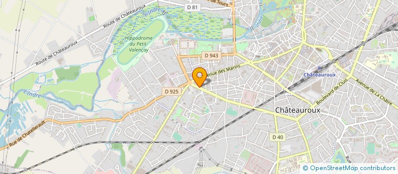 localisation de l'entreprise GARAGE BISSON à CHATEAUROUX