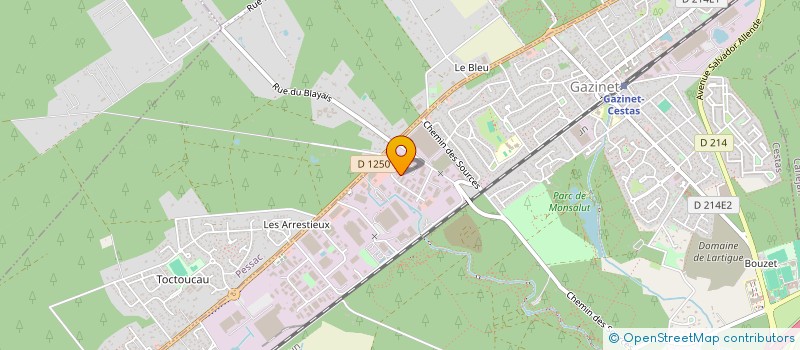 localisation de l'entreprise GARAGE BKS à CESTAS