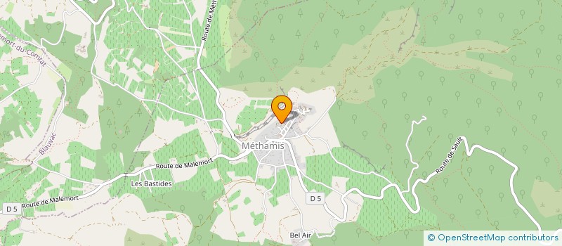 localisation de l'entreprise GARAGE BLAISE SEBASTIEN  VILLES-SUR-AUZON