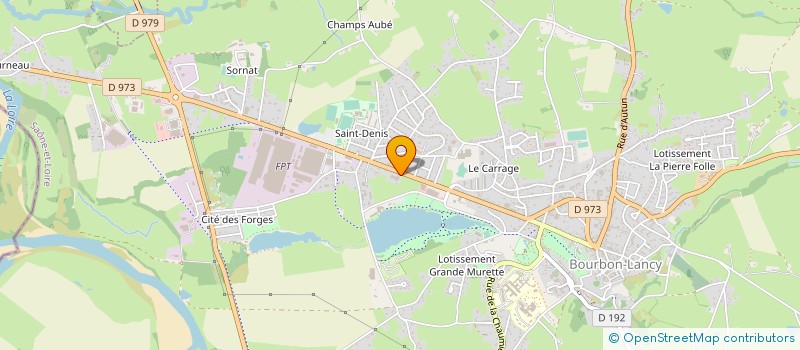 localisation de l'entreprise GARAGE BLANC à BOURBON-LANCY