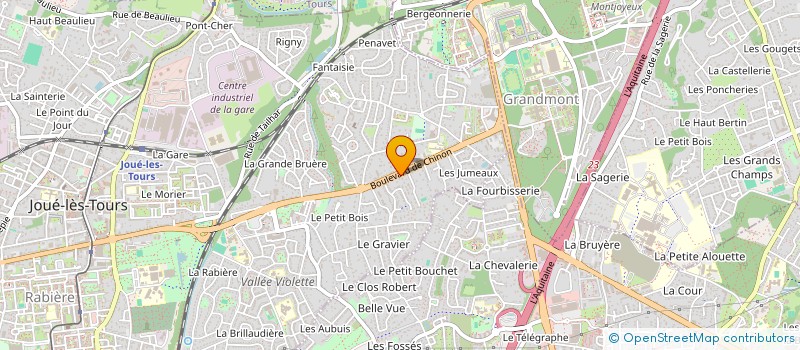 localisation de l'entreprise GARAGE BLANCHET F à JOUE-LES-TOURS