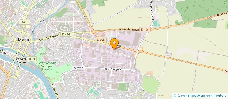 localisation de l'entreprise GARAGE BMA à VAUX-LE-PENIL