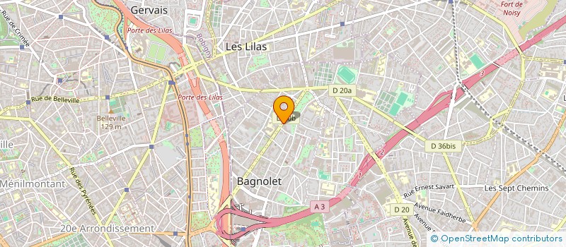 localisation de l'entreprise GARAGE BOMBARDIERI ET FILS à BAGNOLET