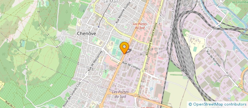 localisation de l'entreprise GARAGE BONHOMME 21 à CHENOVE