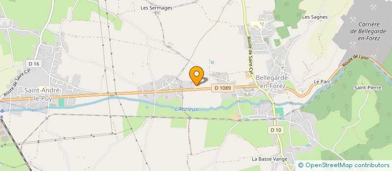 localisation de l'entreprise GARAGE BONNIER  BELLEGARDE-EN-FOREZ