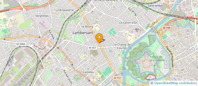 localisation de l'entreprise GARAGE BONVIN à LAMBERSART