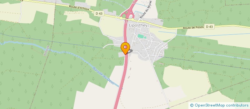 localisation de l'entreprise GARAGE BORDELAIS & FILS  LIPOSTHEY