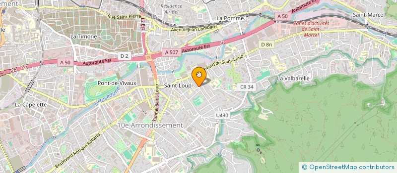localisation de l'entreprise GARAGE BORDERIE à MARSEILLE