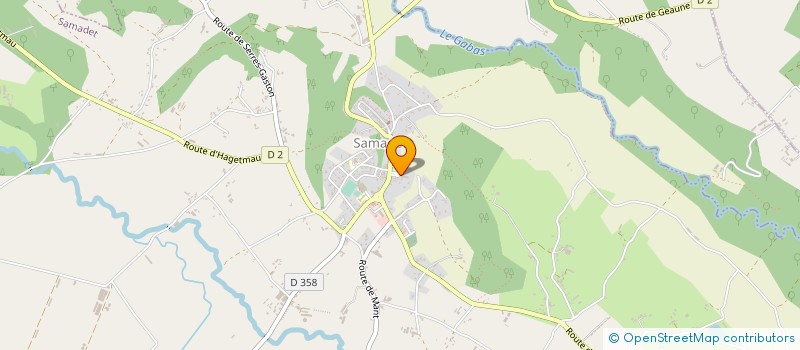 localisation de l'entreprise GARAGE BORDES  SAMADET