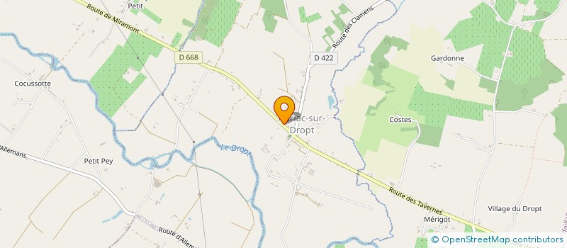 localisation de l'entreprise GARAGE BOTHOREL  AURIAC-SUR-DROPT