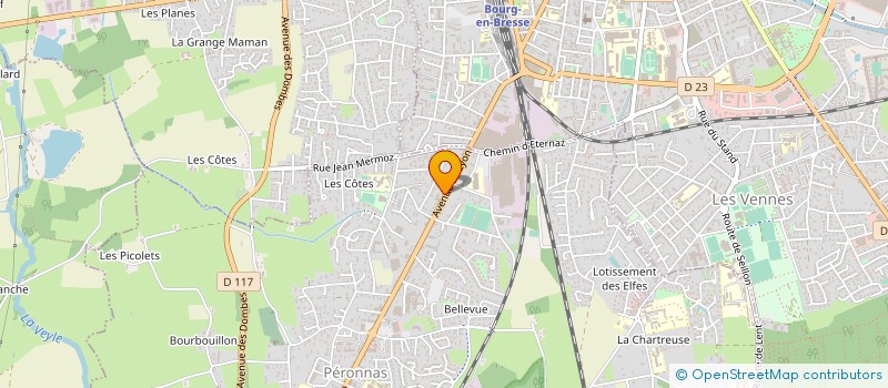 localisation de l'entreprise GARAGE BOUCHARD à PERONNAS