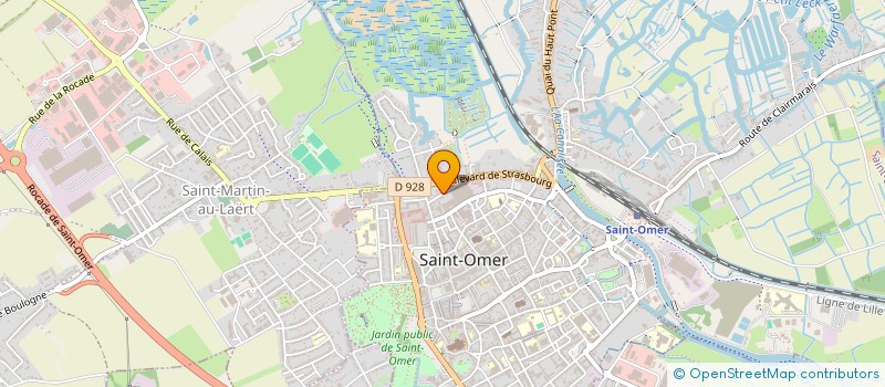 localisation de l'entreprise GARAGE BOULANT à SAINT-OMER